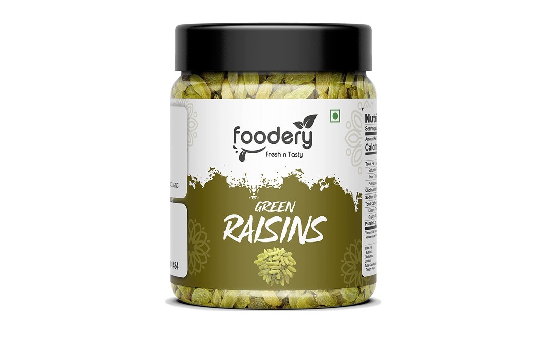 Foodery Green Rainis    Plastic Jar  250 grams
